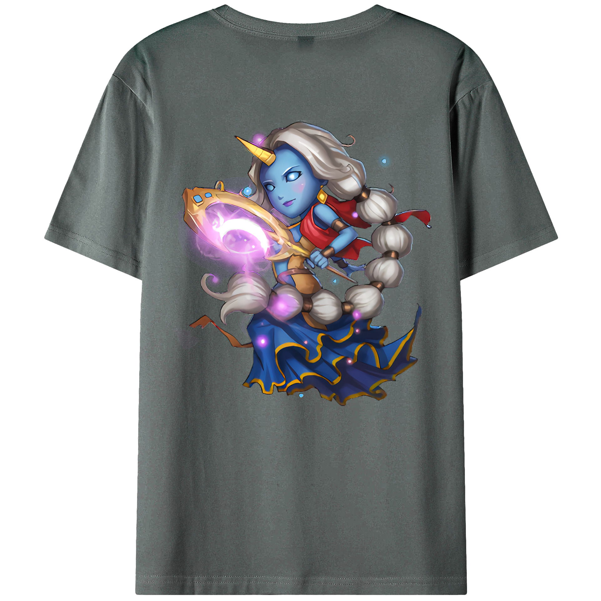 （画像用） リーグ・オブ・レジェンド League of Legends LOL 綿100％ メンズ半袖Tシャツ（バックプリント） 通気性